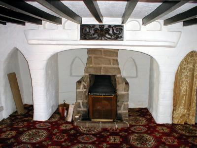 Fireplace with arches